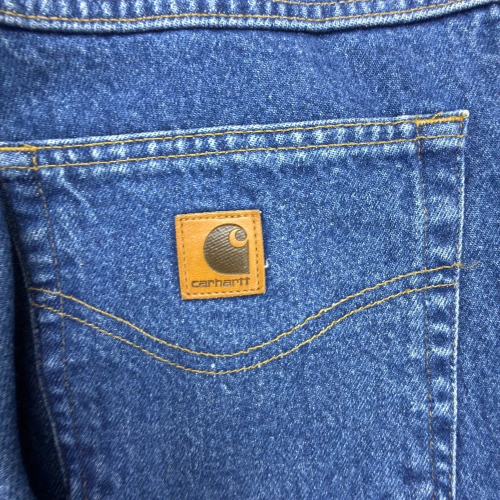 Carhartt Relaxed Fit Tapered Leg Denim Jeans Men 32x34 B17 DST Darkstone NWT NOS